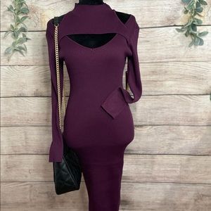 Plus Ribbed MIDI Dress